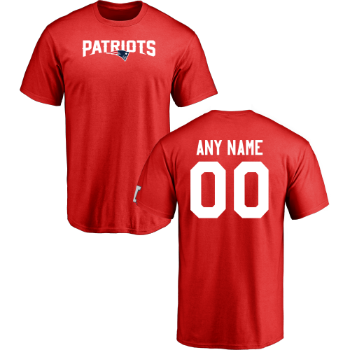 Men New England Patriots Design-Your-Own Short Sleeve Custom NFL T-Shirt